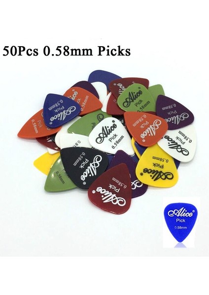 50 0,58 mm Stil Et Elektro Gitar Pick Akustik Muks Plectruhickness Gitar Aksesuarları Gyh (Yurt Dışından)