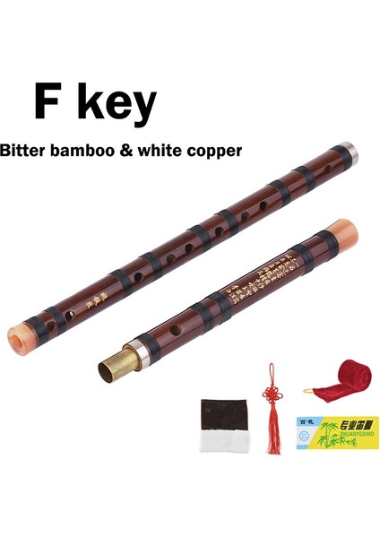 F Tuşu Tipi4 Stili Bambu Flüt Dizi Profesyonel Çin Müzik Nefesli Enstrüman Cdefg Çince Dizi Anahtarı Enine Flauta El Yapımı (Yurt Dışından)