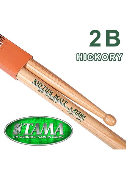 Hrm 2b Hickory Tarzı Tama Rhythm Mate Davul Çubuğu Hrm 5A 5b 2b 7A Hickory Maple Drumsticks (Yurt Dışından)