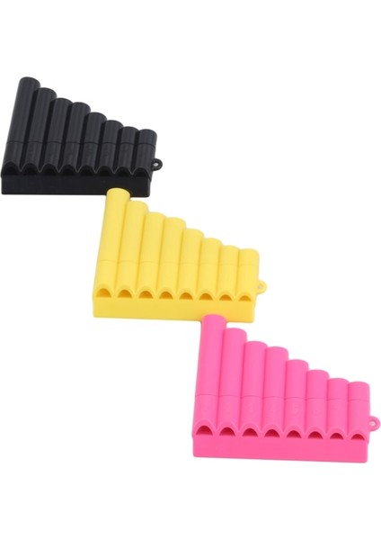 Siyah Stil Nefesli Pan Flüt 8 Tüp Plastik Sıra Flüt Flauta Panpipe El Yapımı Pan Flüt Flauta Çocuk Müzik Aletleri (Yurt Dışından) fırsatları