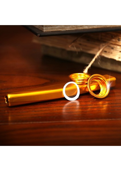 Yeşil Stil Metal Kazoo Hafif Taşınabilir Acemi Flüt Enstrüman Müzik Severler Için Nefesli Enstrüman Basit Tasarım Hafif (Yurt Dışından)