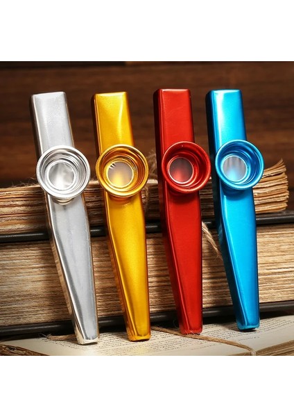 Yeşil Stil Metal Kazoo Hafif Taşınabilir Acemi Flüt Enstrüman Müzik Severler Için Nefesli Enstrüman Basit Tasarım Hafif (Yurt Dışından)