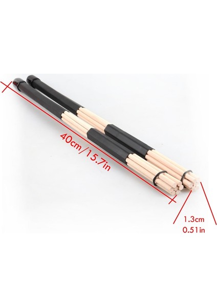 Siyah Stil 40CM Bambu Davul Fırçası Drumsticks Çubuklar Özelleştirilmiş Müzikal Rute Çubukları Fırçalar Renkli Thunder Çubuk Mavi Sarı Kırmızı Siyah 40Z (Yurt Dışından) indirimleri