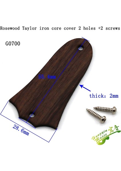 Mahoganı G0707 Stili 1 Adet Akustik Gitar Elektro Gitar Truss Çubuk Kapağı Demir Çekirdek Çan Şeklinde 2 Delik 3 Delik Lp Sg Eşleşen Vida (Yurt Dışından)