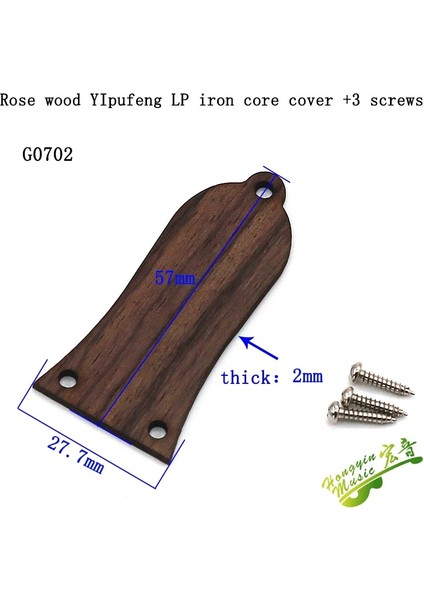 Mahoganı G0707 Stili 1 Adet Akustik Gitar Elektro Gitar Truss Çubuk Kapağı Demir Çekirdek Çan Şeklinde 2 Delik 3 Delik Lp Sg Eşleşen Vida (Yurt Dışından)