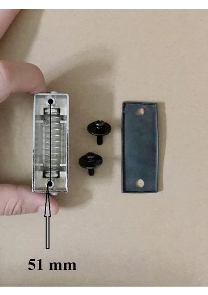 C Modeli 51MM Tarzı Iki Taraflı Trampet Pabuçları Delikten Deliğe Mesafe Vidalı ve Rondelalı Çift Uçlu Tom Pabuç (Yurt Dışından)