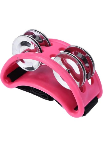 Pembe Tarzı Cajon Kutusu Davul Arkadaşı El Ayak Jingle Tef Müzikal Vurmalı Çalgılar Aksesuarı, Dayanıklı Elastik Naylon Kayışlı (Yurt Dışından)