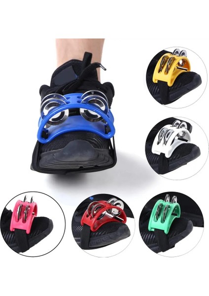 Pembe Tarzı Cajon Kutusu Davul Arkadaşı El Ayak Jingle Tef Müzikal Vurmalı Çalgılar Aksesuarı, Dayanıklı Elastik Naylon Kayışlı (Yurt Dışından) modelleri