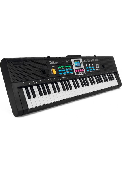61 Tuşlar Dijital Müzik Elektronik Klavye Çocuklar Piyano Öğrencisi ve Mikrofon Fonksiyonu Için Çok Fonksiyonlu Elektrikli Piyano Klavyesi (Yurt Dışından)