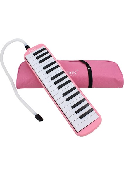 Pembe Tarzı Dayanıklı Ano Tuşları Melodika Taşıma Çantası ile Müzik Severler Için Müzik Enstrümanı Yeni Başlayanlar Hediye Mükemmel Işçilik (Yurt Dışından)