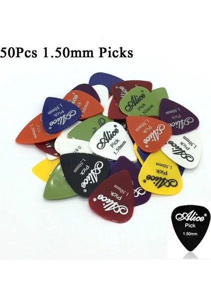 50 1.5mm Tarzı Et Elektro Gitar Pick Akustik Muks Plectruhickness Gitar Aksesuarları Gyh (Yurt Dışından)