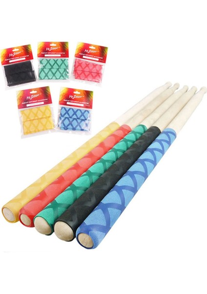 Sarı Stil Davul Çubuğu Sapları Kaymaz Davul Çubuğu Kavrama Yumuşak Uç Davulcu Için Yumuşak Uç Müzik Enstrümanı Teri Emilen Davul Çubuğu E (Yurt Dışından) fiyatları