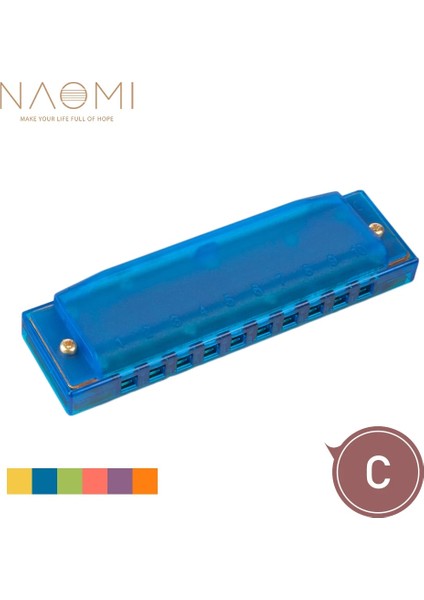 Mavi Stil Naomı Armonika Tarak Melodika C Ayar Plast Delikler Mızıka Çocuk Armonika Acemi Kullanım Çocuk Hediye (Yurt Dışından)