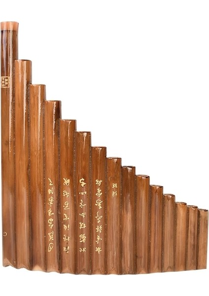 N0HA El Yapımı Pan Flüt 15 Doğal Bambu Borular Nefesli Enstrüman Terlik G Anahtarı Flüt Pan Flüt Halk Enstrümanı (Yurt Dışından)