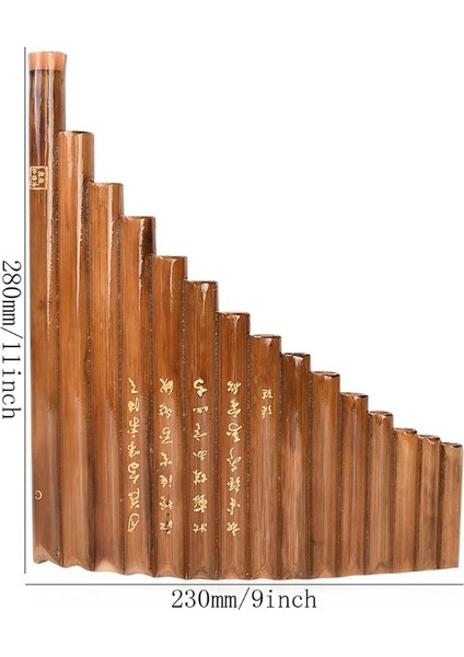 N0HA El Yapımı Pan Flüt 15 Doğal Bambu Borular Nefesli Enstrüman Terlik G Anahtarı Flüt Pan Flüt Halk Enstrümanı (Yurt Dışından) fiyatları