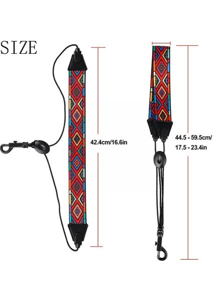 Bir Stil Axophone Neck Strap Soft Padded Rainbow Braided Pattern For Alto Baritone Soprano Sax Y6J5 (Yurt Dışından) modelleri