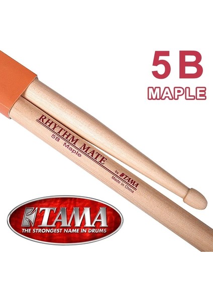 Hrm 5b Akçaağaç Stili Tama Rhythm Mate Davul Çubuğu Hrm 5A 5b 2b 7A Hickory Maple Drumsticks (Yurt Dışından)