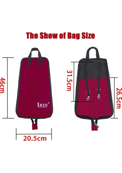 1 Adet Stil 1 Kırmızı Stil Baget Çanta Bateri Çanta Çanta Suya Dayanıklı 600D Bagetler Için Taşıma Kayışlı Perküsyon Davul Enstrüman Aksesuarları (Yurt Dışından)