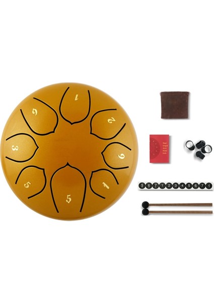 6 Inç 8 Ton Stili Dil Davul 6 I Ton 8 Ton Çelik Dil Davul Seti El Tavası Çubukları Taşıma Çantası Vurmalı Enstrümanlar Aksesuarları (Yurt Dışından)