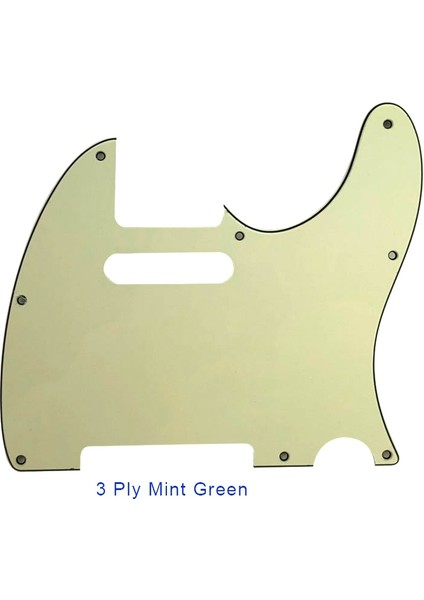 3 Kat Nane Yeşili Stili Pleroo Gitar Aksesuarları Amerikan Standardı Için Pickguards 8 Vida Deliği 62 Yıl Tele Telecaster Gitar Kazıma Plakası (Yurt Dışından)