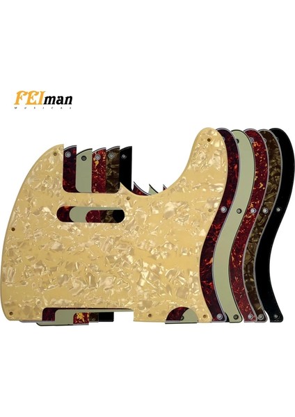 3 Kat Nane Yeşili Stili Pleroo Gitar Aksesuarları Amerikan Standardı Için Pickguards 8 Vida Deliği 62 Yıl Tele Telecaster Gitar Kazıma Plakası (Yurt Dışından) fiyatları