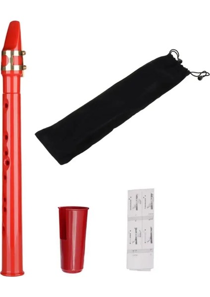Kırmızı Stil 8 Holes Mini Pocket Saxophone Alto Mouthpiece Portable Abs Sax Woodwind Musical Instruments With Carrying Bag For Beginners (Yurt Dışından)