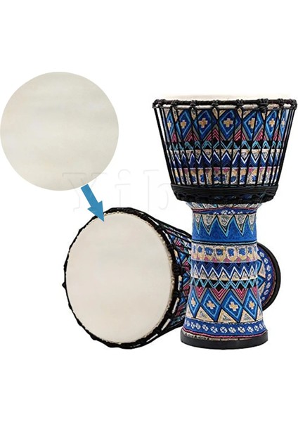 Yibuy 30 cm Çap Bej Davul Kafa Keçi Derisi Yuvarlak Bongo Drumaman Davul Afrika Tef Uyar (Yurt Dışından) modelleri