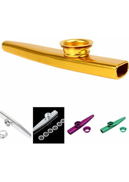 1 Adet Çocuk Enstrüman Metal Kazoo Mızıka Ağız Flüt Çocuklar Parti Hediye Rastgele Renk (Yurt Dışından)