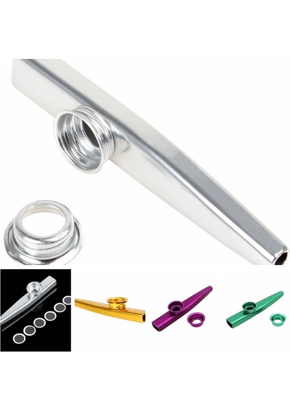 1 Adet Çocuk Enstrüman Metal Kazoo Mızıka Ağız Flüt Çocuklar Parti Hediye Rastgele Renk (Yurt Dışından) modelleri
