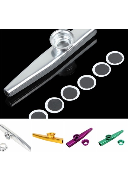 1 Adet Çocuk Enstrüman Metal Kazoo Mızıka Ağız Flüt Çocuklar Parti Hediye Rastgele Renk (Yurt Dışından) fırsatları