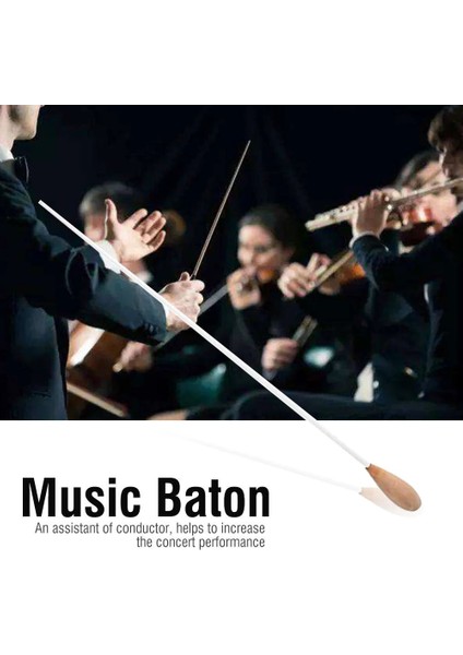 38CM Koro Dayanıklı Bando Şefliği Hafif Yönetmen Senfoni Çok Amaçlı Müzik Şefi Baton Armut Saplı Değnek (Yurt Dışından) modelleri