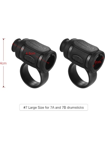 Siyah L Tarzı 2 Adet Davul Çubukları Kontrol Klipsi Abs + Silikon Malzeme Drumsticks Davul Aksesuarları Davulcu Acemi Vurmalı Enstrümanlar Için (Yurt Dışından)