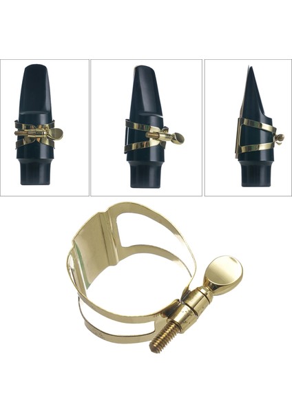 Tenor Stili Yeni Alto Tenor Soprano Saksafon Ağızlık Ligatür Profesyonel Alto Saksafon Sax Ağızlık Ligatür Metal Klipsli Raptiye (Yurt Dışından) modelleri