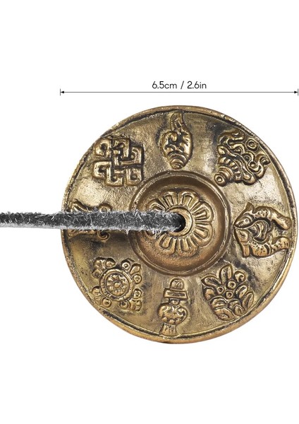 Stil 2 Stili 2.6in.5 cm El Işi Tibet Meditasyon Tingsha Zil Budist ile Sekiz Uğurlu Semboller (Yurt Dışından) fırsatları
