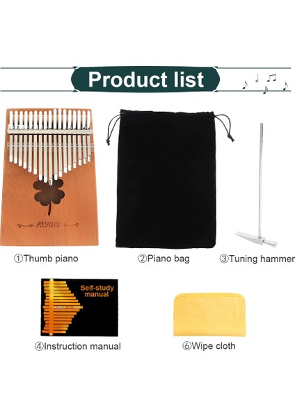 Beyaz Parmak Kalp Stili 17 Tuş Kalimba Başparmak Piyano Tek Kart Maun Şelale Parmak Kalp Desen Ses Deliği Mbira Klavye Enstrümanı (Yurt Dışından) modelleri