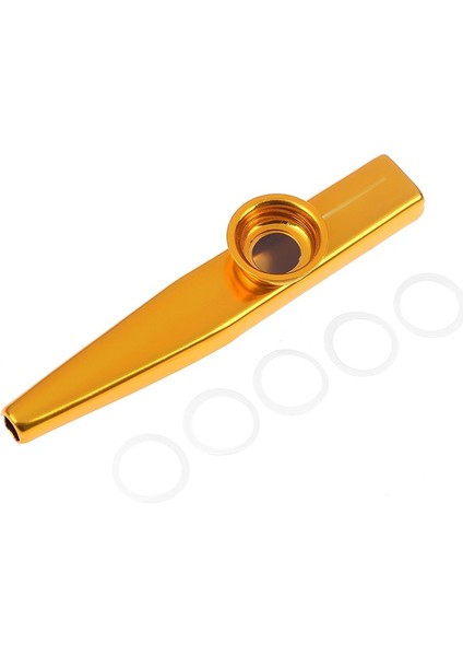 Altın Tarzı Basit Tasarım Hafif Kazoo Alüminyum Alaşımlı Metal Gitar Enstrümanı Müzik Severler Enstrüman 12CM 6 Renk Opsiyonel (Yurt Dışından)