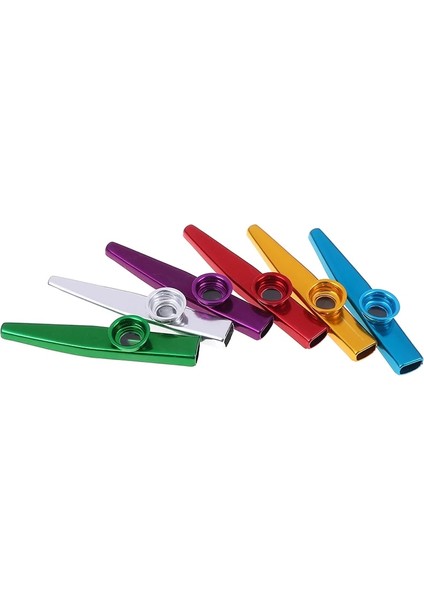 Altın Tarzı Basit Tasarım Hafif Kazoo Alüminyum Alaşımlı Metal Gitar Enstrümanı Müzik Severler Enstrüman 12CM 6 Renk Opsiyonel (Yurt Dışından)