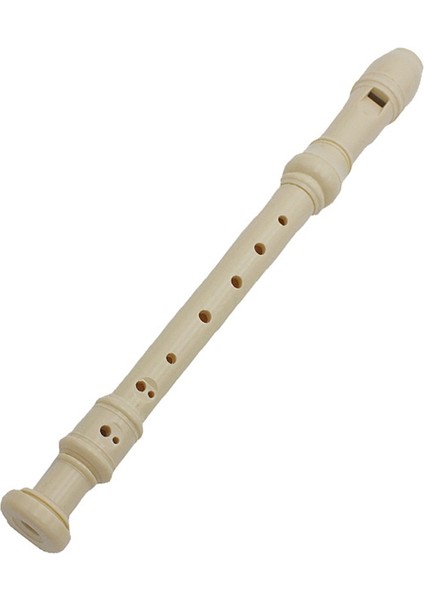 Beyaz Stil 8 Delikli Plastik Klarnet Soprano Kaydedici Çocuklara Yeni Başlayanlar Flüt Müzik Aleti (Yurt Dışından)
