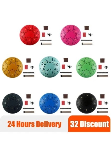 Beyaz Stil Tune Dil Davul 6 Inç Çelik Dil Davul Kitleri Baget Parmak Karyolası Davul Çanta Bavul Standı Aletleri Aksesuarları ile (Yurt Dışından) fiyatları