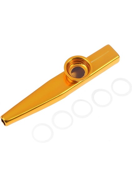 E Stili 1pcs Metal Kazoos Musical Instruments Flutes Diaphragm Mouth Kazoos Musical Instruments Good Companion For Guitar (Yurt Dışından)