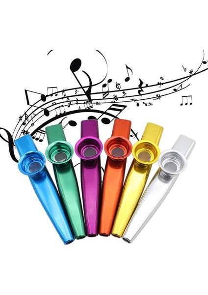 E Stili 1pcs Metal Kazoos Musical Instruments Flutes Diaphragm Mouth Kazoos Musical Instruments Good Companion For Guitar (Yurt Dışından) fırsatları