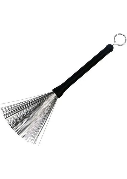 Şerit Tarzı 1 Adet Metal Davul Sopa Davul Fırça, Davul Seti Için Özel Davul Fırça, Geri Çekilebilir Çelik Tel Davul Fırça (Yurt Dışından) indirimleri