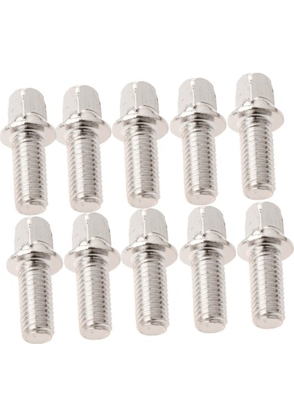 10'lu Metal Kare Şekli Başlı Bateri Kiti Pedallı Çekiç Çekiç Montaj Vidaları Gümüş Dıy (Yurt Dışından) fiyatları