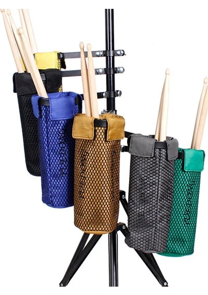 Gri Stil Taşınabilir Katı Örgü Davul Sopa Tutucu Kılıfı Su Geçirmez Drumsticks Asma Kayışı ile Saklama Çantası (Yurt Dışından) fiyatları