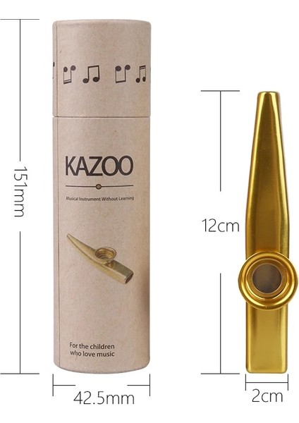Altın Kazoo Tarzı Metal Kazoo Müzik Aletleri ile Flüt Filmi Hediye Basit ve Öğrenmesi Kolay Müzik Aletleri (Yurt Dışından) fırsatları