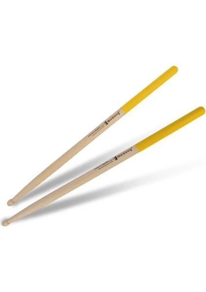 Sarı Stil 1 Çift Akçaağaç Ağacı 5A Davul Çubuklar Kaymaz Renkli Sap Drumsticks Büyük Esnek Geri Tepme ile Hızlı Çalmak Için Perküsyon (Yurt Dışından)