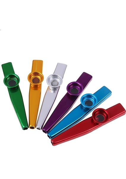 Mavi Stil Basit Tasarım Hafif Kazoo Alüminyum Alaşımlı Metal Gitar Enstrümanı Müzik Severler Enstrüman 12CM 6 Renk Opsiyonel (Yurt Dışından) modelleri