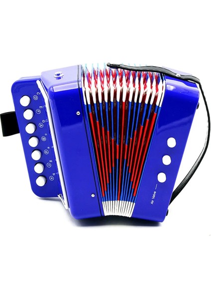 Mavi Stil 7 Tuşlar 3 Düğmeler Mini Akordeon Çocuk Eğitici Oyuncak Müzik Aleti Hediye (Yurt Dışından) modelleri