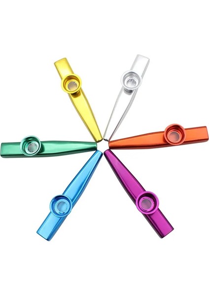 Gümüş Tarzı Metal Kazoo Hafif Taşınabilir Acemi Flüt Enstrüman Müzik Severler Için Nefesli Enstrüman Basit Tasarım Hafif (Yurt Dışından)