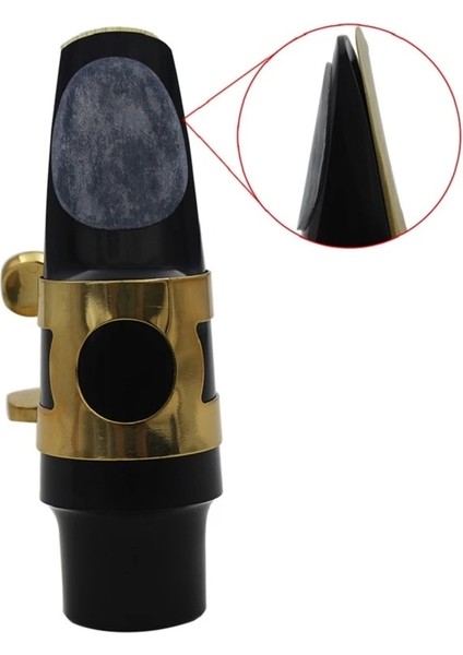 Beyaz Stil Musical Instruments Metal Nozzle With Cap Professional Practical Tone Alto Sax Saxophone Mouthpiece Accessories (Yurt Dışından) indirimleri